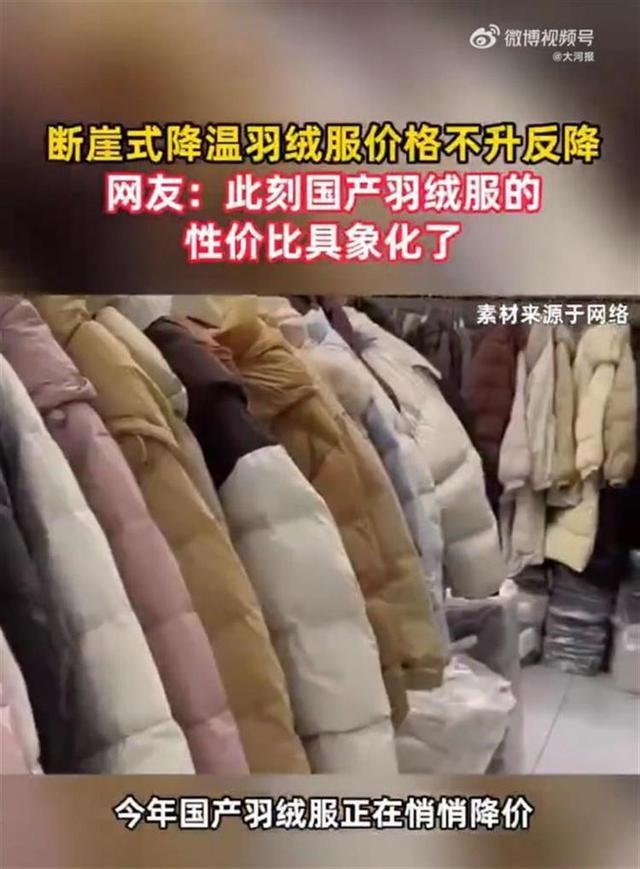 降低至对折国外高端品牌却鏖战正酣龙8囯际气温骤降国产羽绒服不升反(图2)